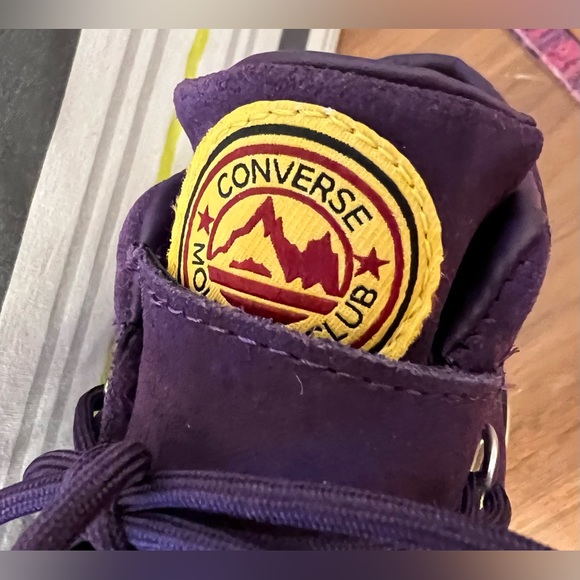 Converse One Star Boot Mid Grand Purple Black White Women's 10 - Picture 6 of 6